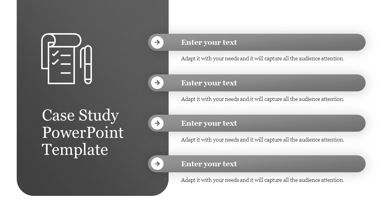 Case Study PowerPoint Template-4-Gray